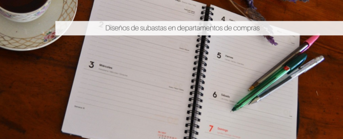 Diseños de subastas en departamentos de compras
